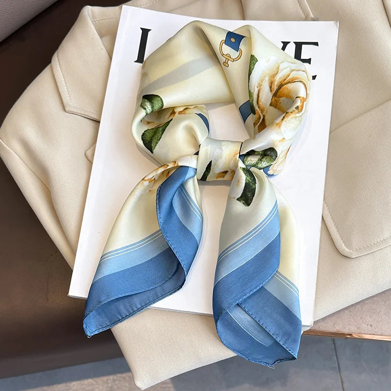 70X70cmPrinted Women's Scarf Pashmina Silk Scarf