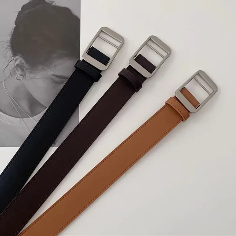 Unisex Free Size PU Leather Belt