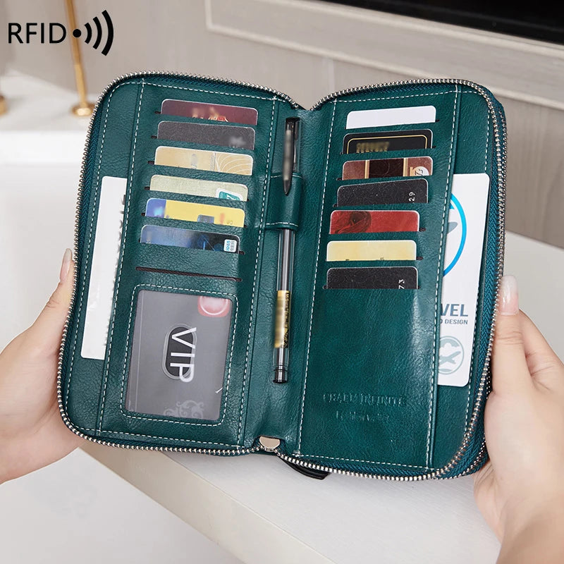 Block Resistant Multifunctional Women's Purse