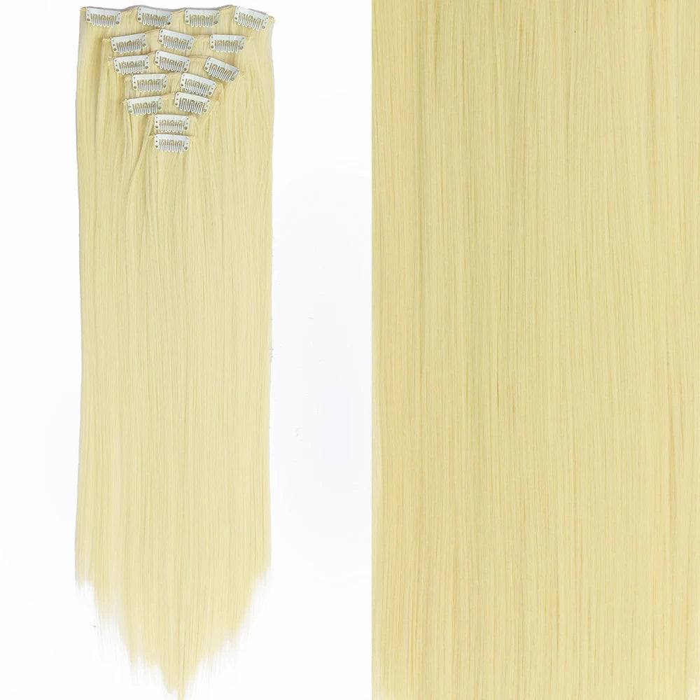 7Pcs/Set 16 Clips Hair Extension