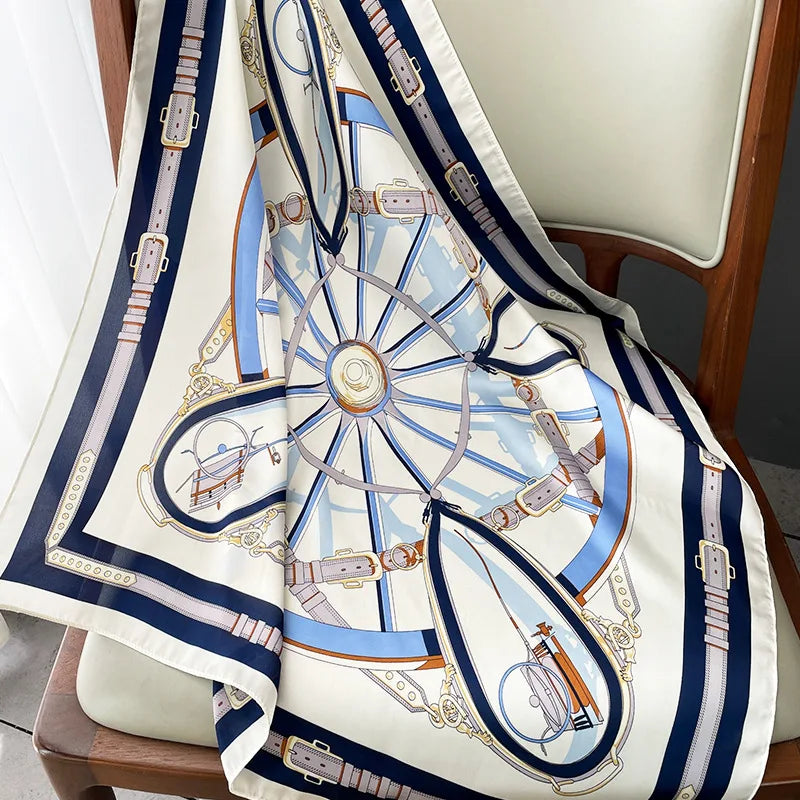 Neckerchief Female Luxury Square Scarf
