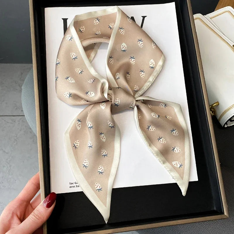 Fashion Print Hair Ribbon Scarf