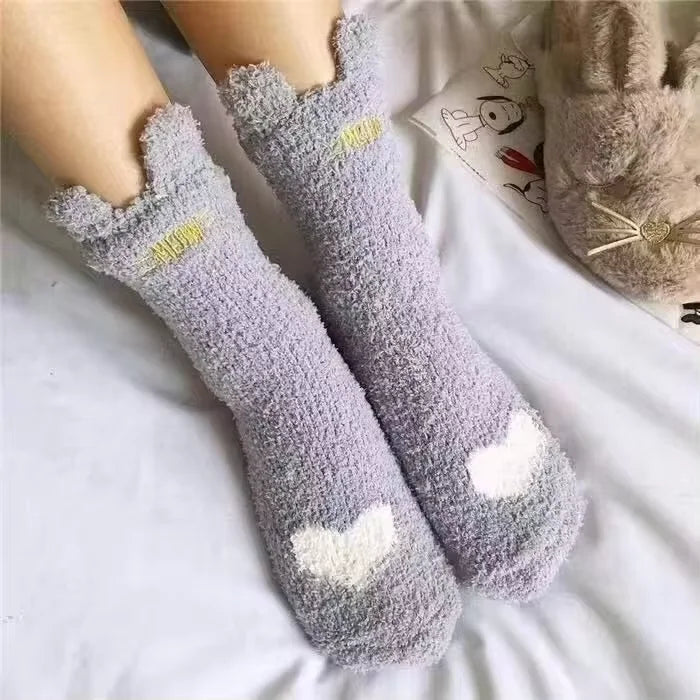 Classic Knit Leg Warmers Rib-Knit Knee-High Leg Warmer Socks