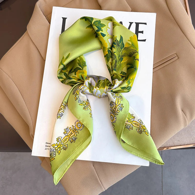70X70cmPrinted Women's Scarf Pashmina Silk Scarf