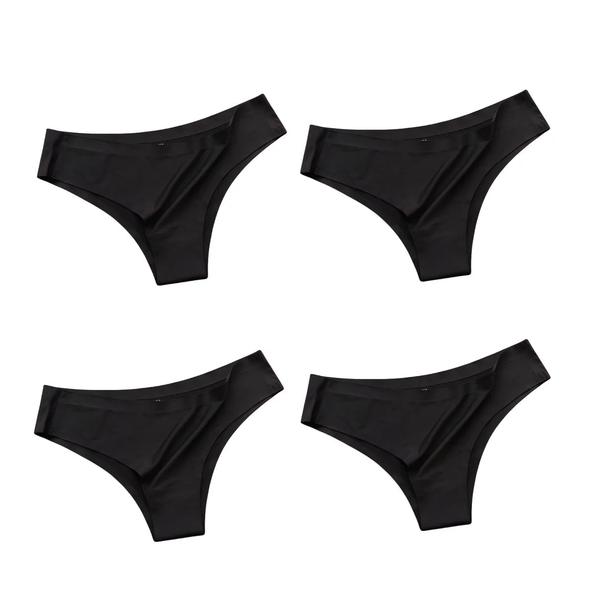 4PCS/Set Seamless Panties Ice Silk