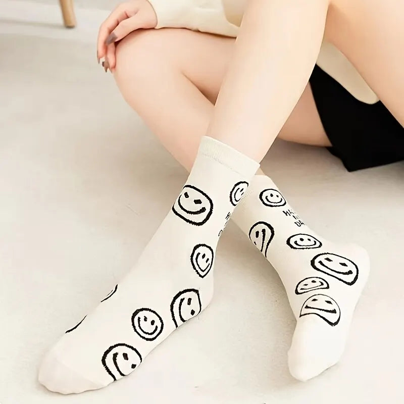 Happy Face Crew Socks