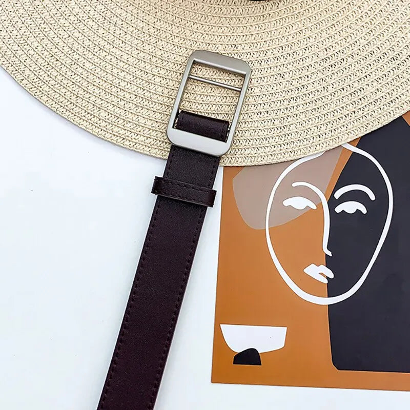 Unisex Free Size PU Leather Belt
