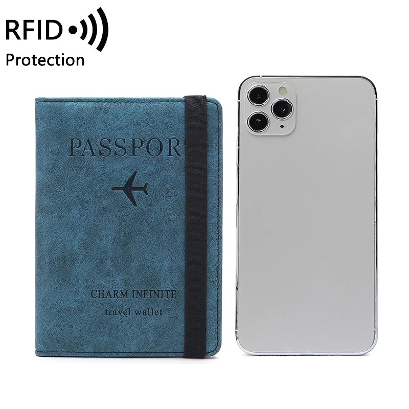 anti-theft multi-functional travel passport holder