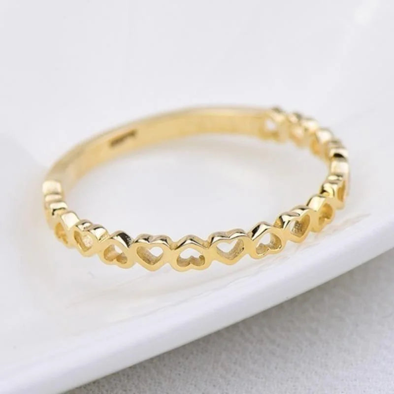 Hollow Hearts Finger Ring