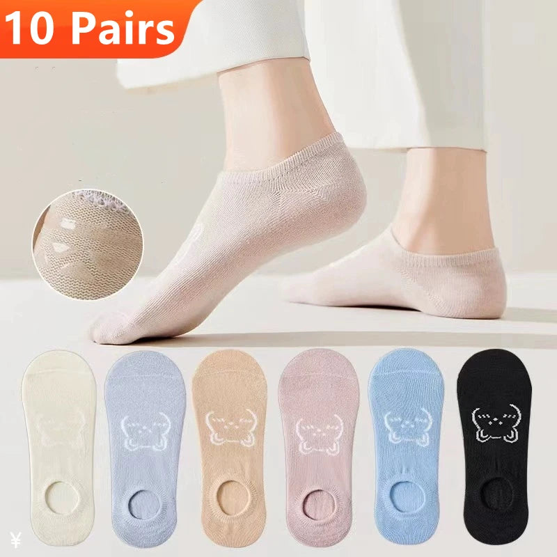 Teddy Bear Ankle Socks