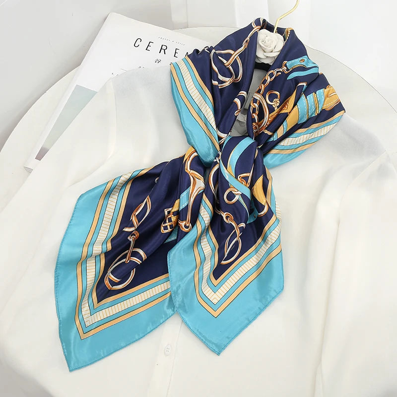 Silk Satin Square Scarf
