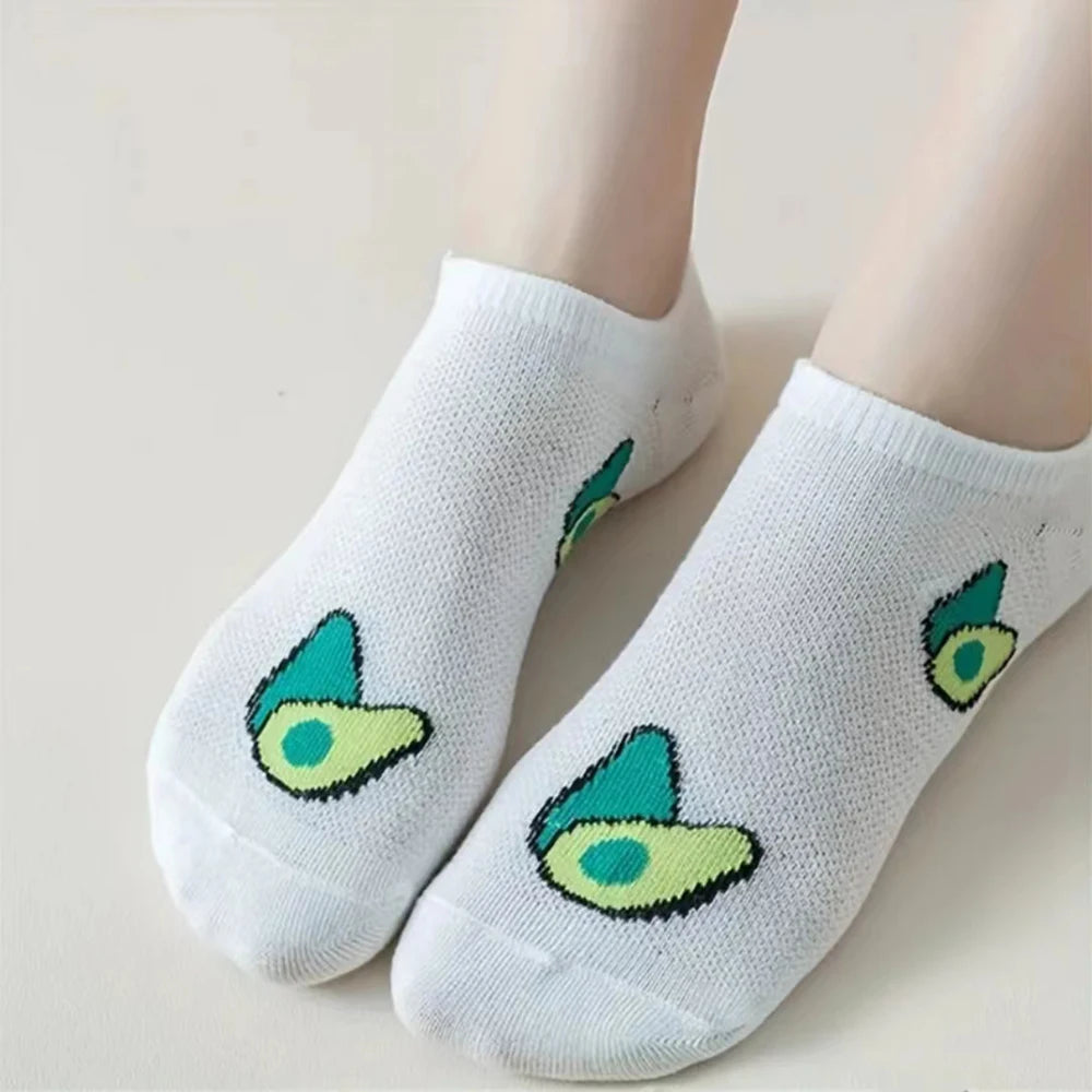 Avocado Crew Ankle Socks