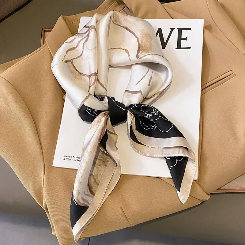 Neckerchief Female Luxury Square Scarf