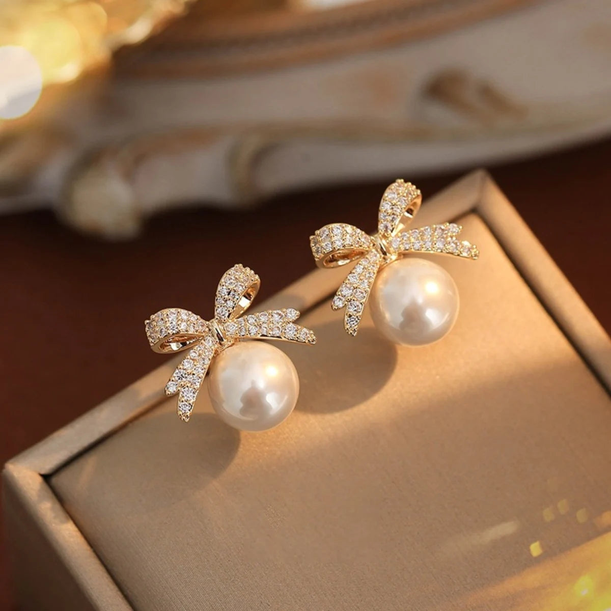 New Classic Elegant Imitation Pearl Earrings