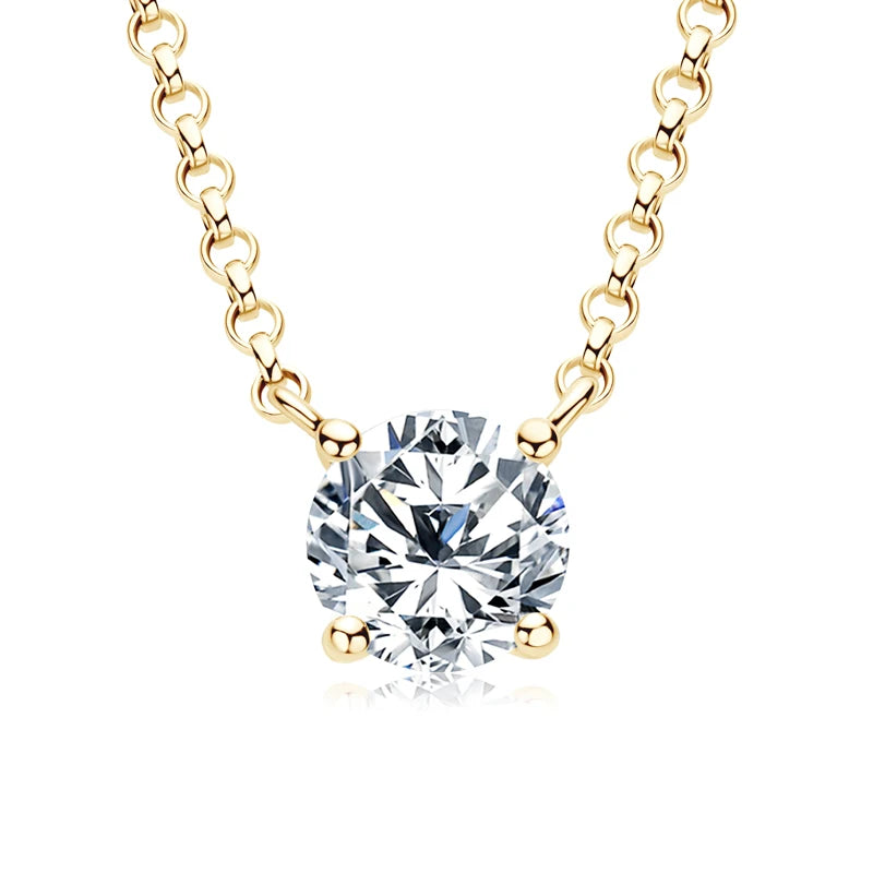 Original 3CT 1CT 2CT Moissanite Necklace