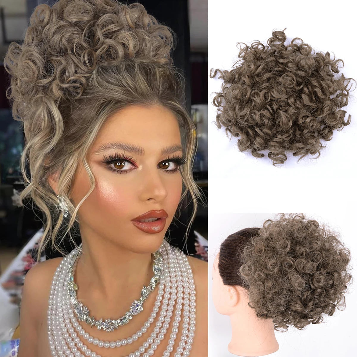 Hair Bun Clip In Ponytail Hair Extensions