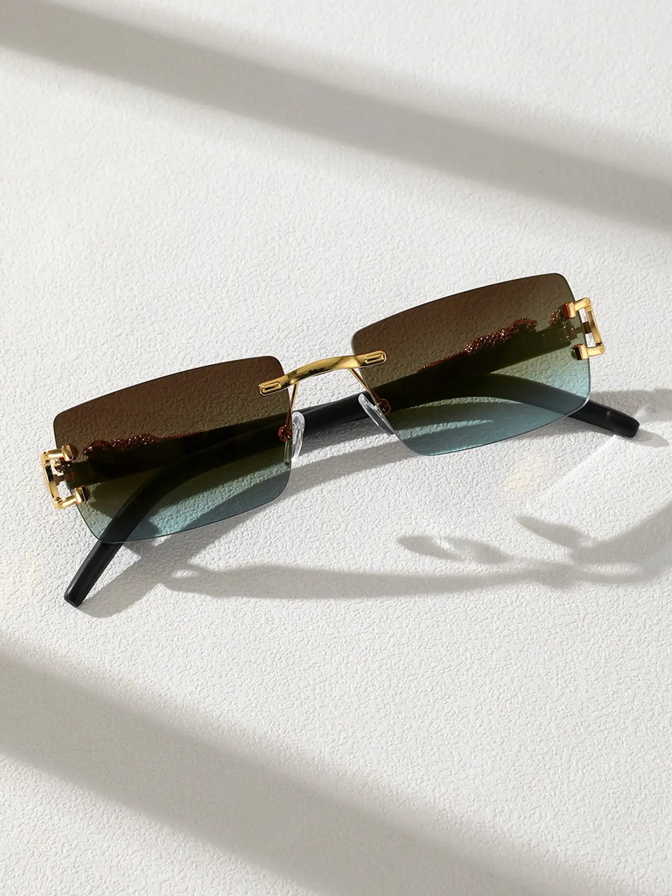 Trendy Frameless Rectangular Personalized Sunglasses