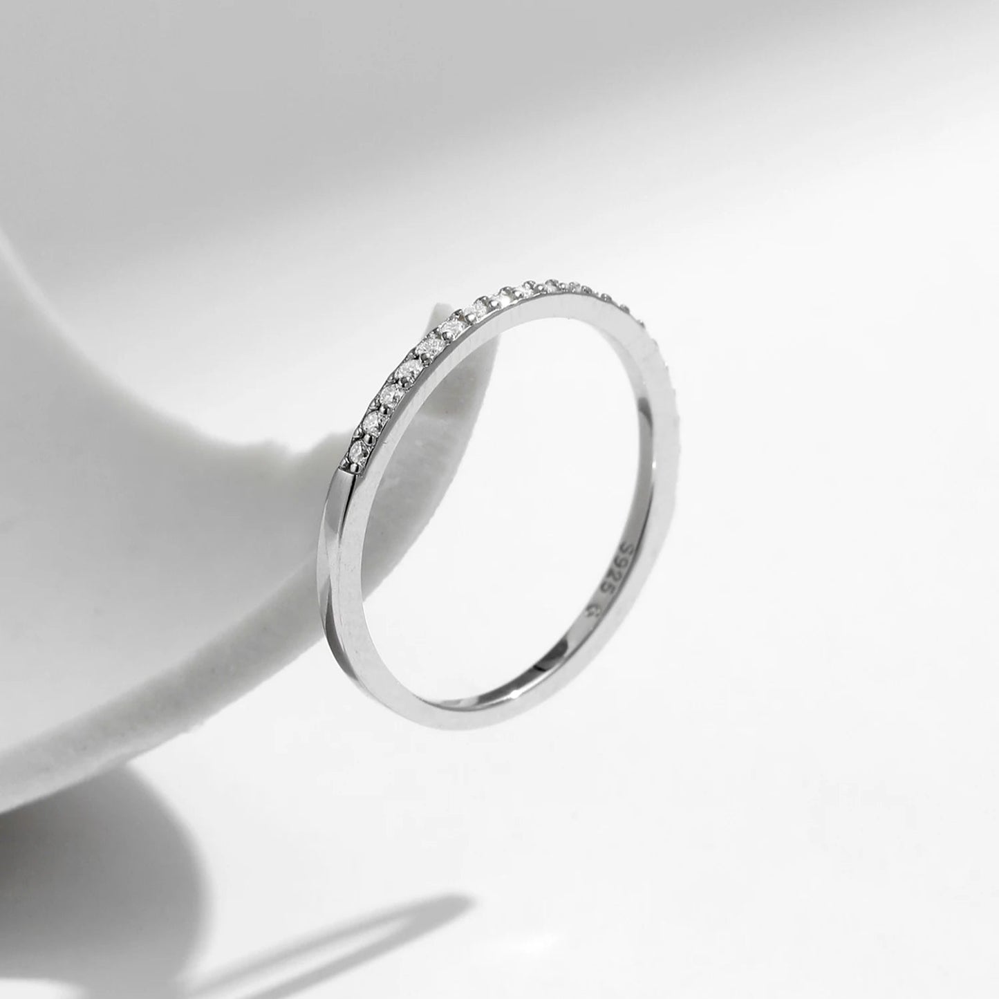 Simple Eternity Moissanite Ring