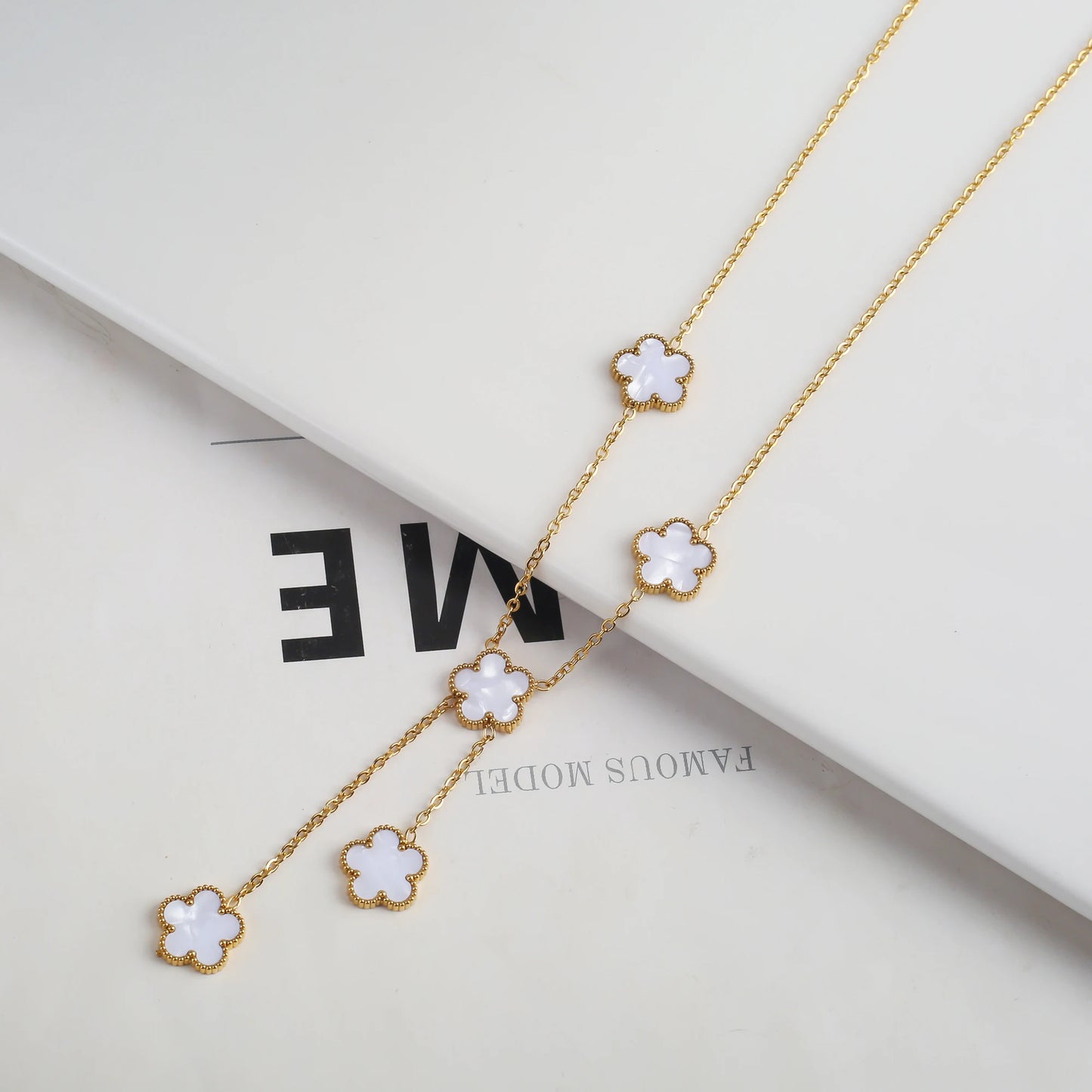 Adjustable New Design Gold Plated Stainless Steel 316L Plant Flower Bracelet