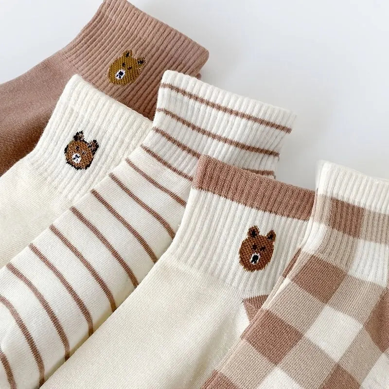 Teddy Bear Ankle Socks