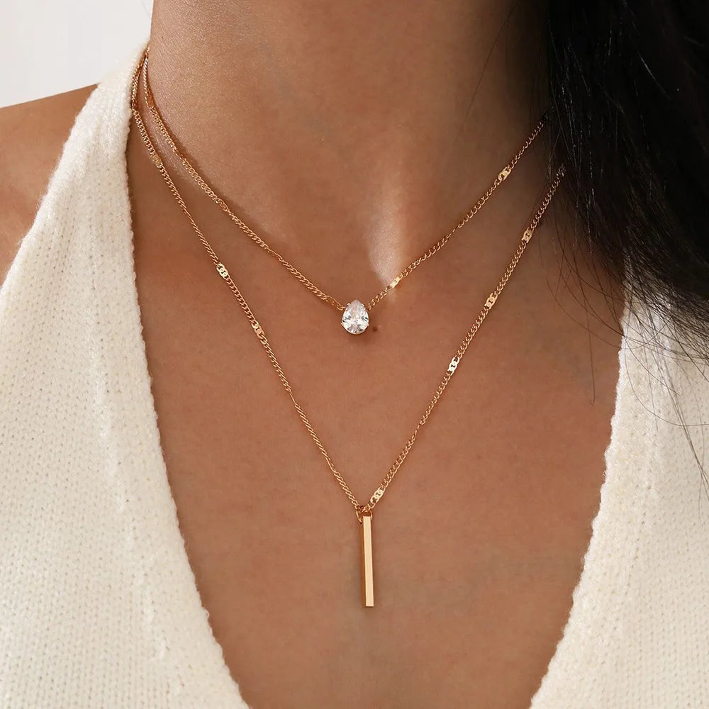 Zircon Pendant Necklace