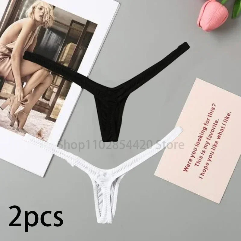 2/4pcs New Deep V Thong Women Underwear