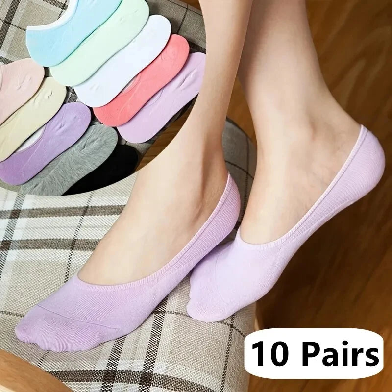 Colorful Ribbed Short Socks