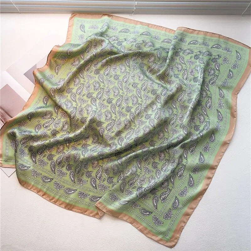70cm Silk Feeling Square Scarf