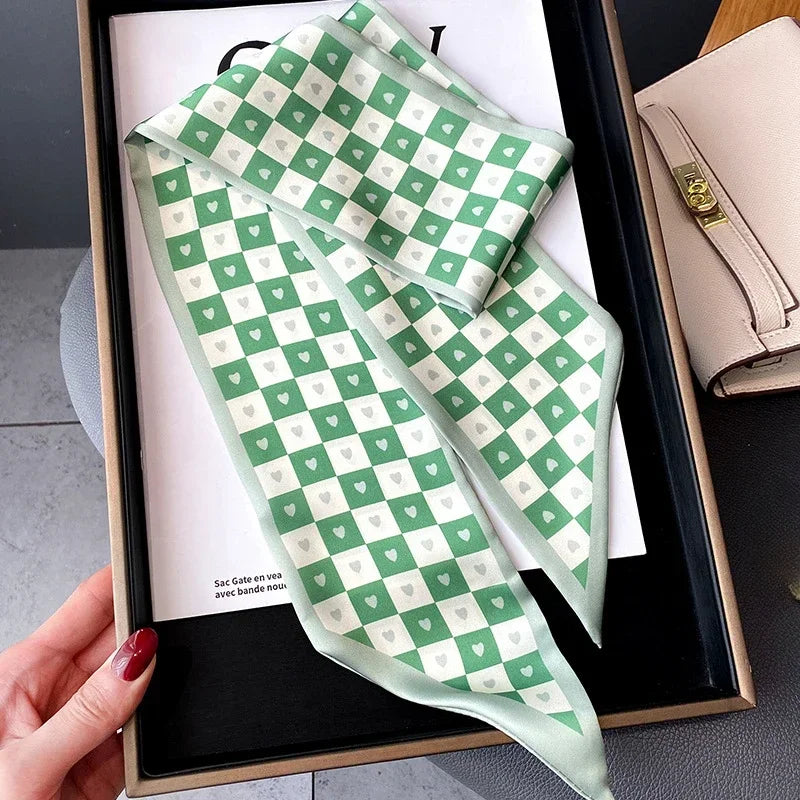 Fashion Print Hair Ribbon Scarf