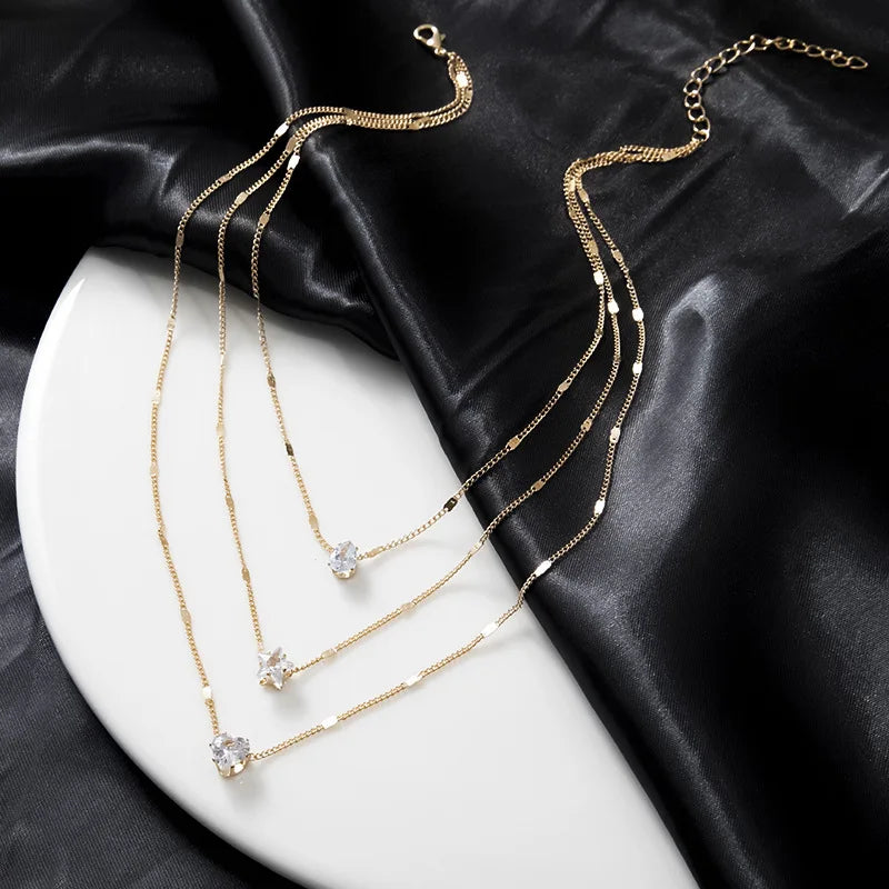 Zircon Pendant Necklace