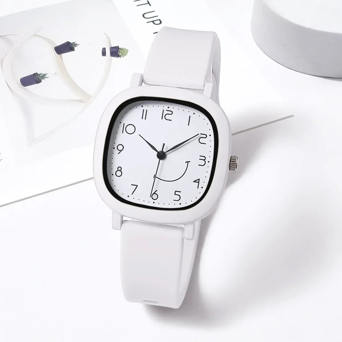Quartz Watches New Jelly Colored Silicone Strap