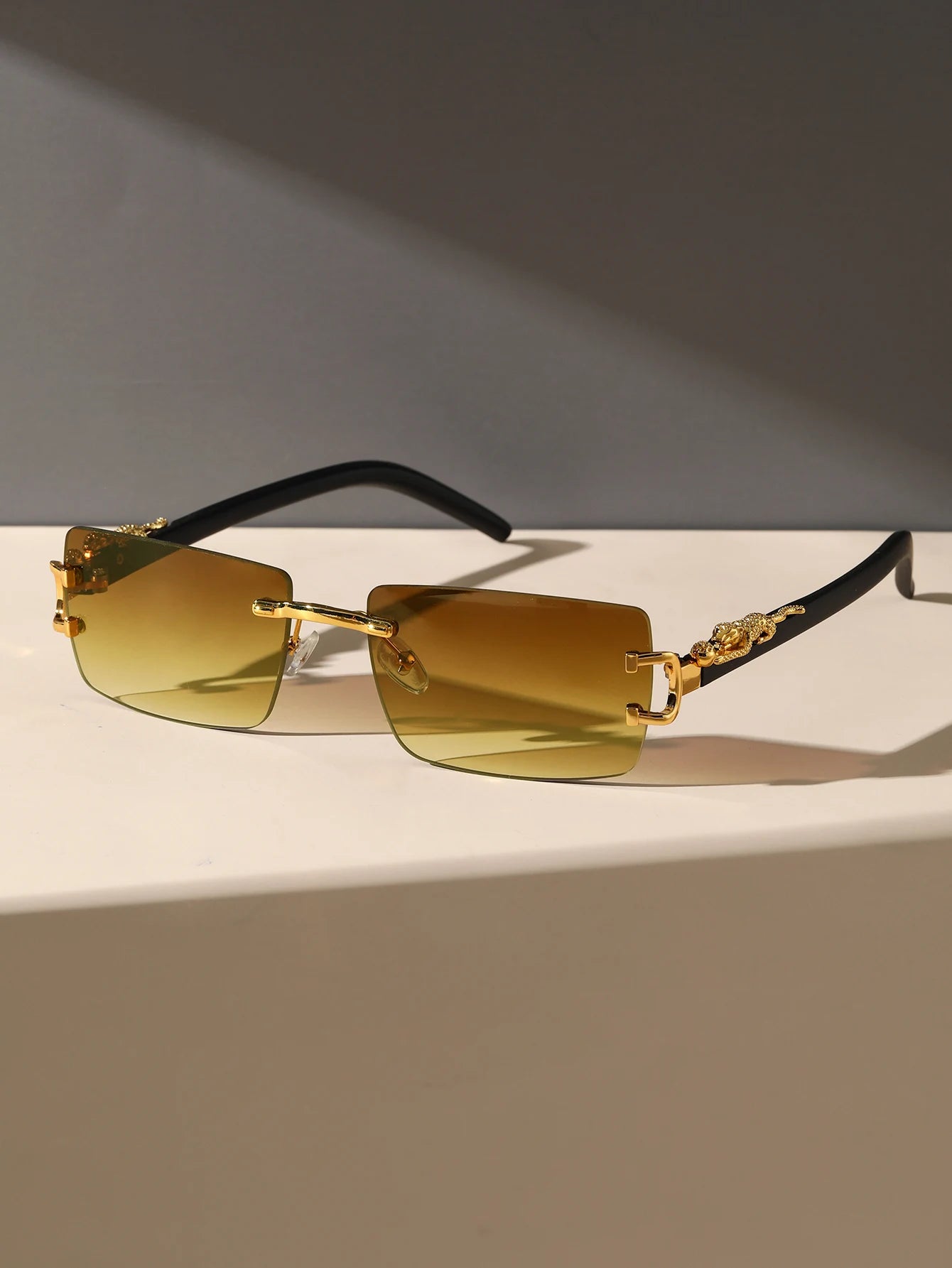 Trendy Frameless Rectangular Personalized Sunglasses