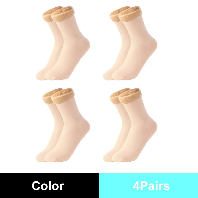 Warm Solid Women Socks