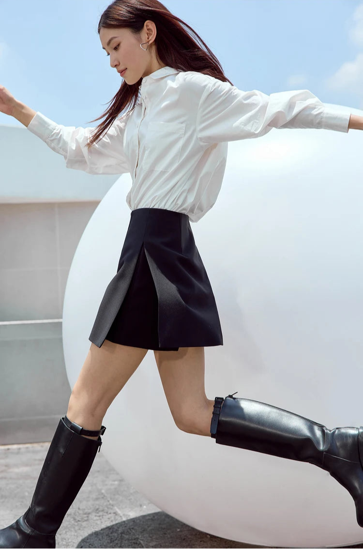 Minimalist Casual Shorts Skirts