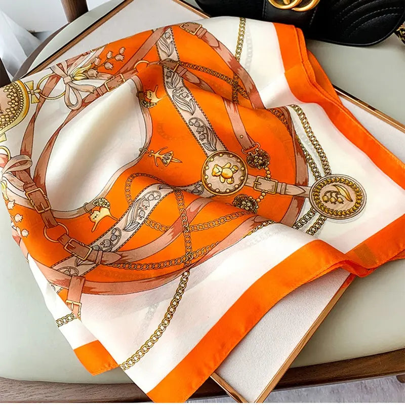 70cm Silk Feeling Square Scarf