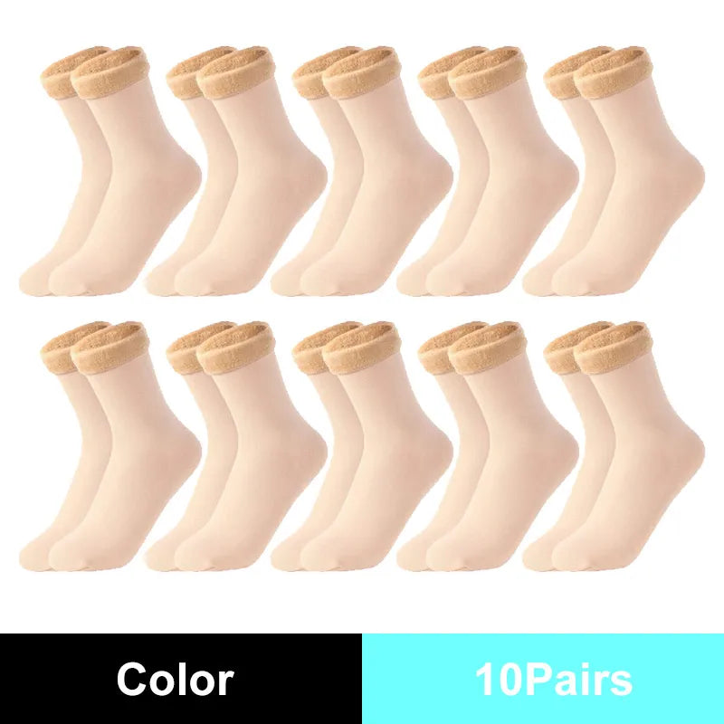 Warm Solid Women Socks