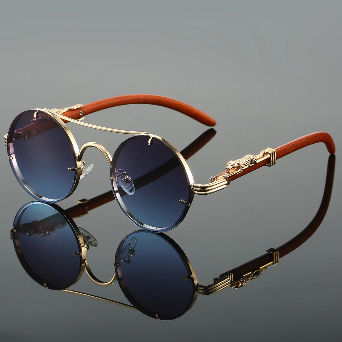 KAMMPT Vintage Round Sunglasses