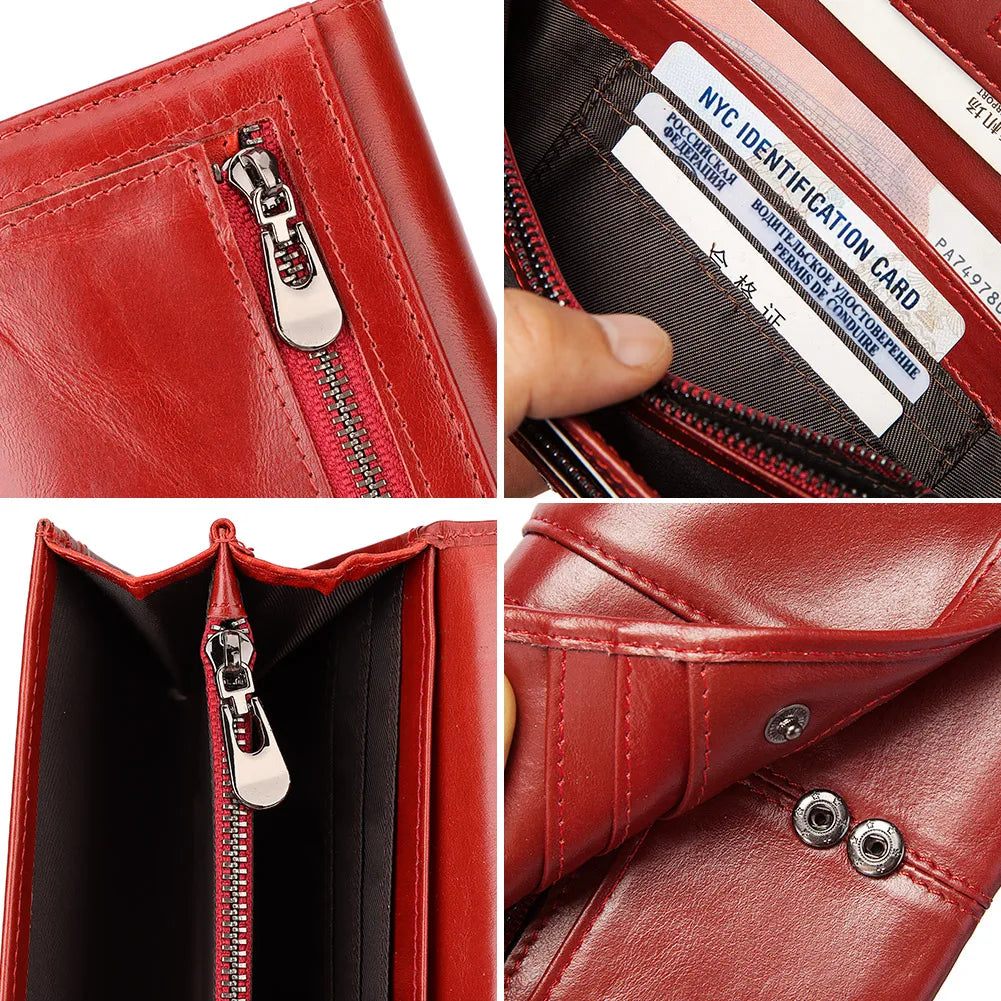 Women's Clutch Bag Genuine Leather Wallets