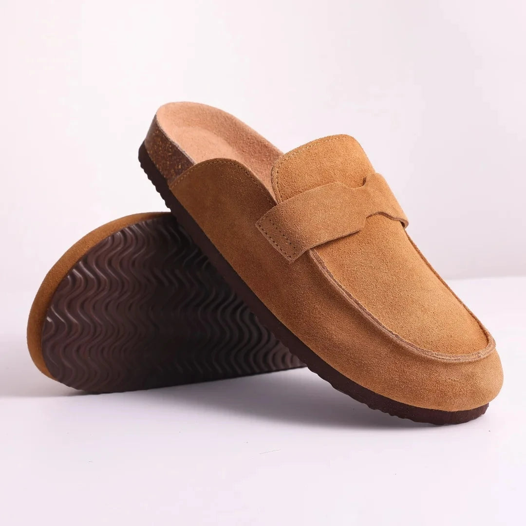 Classic Cork Antislip Outdoor Slippers With Arch Support