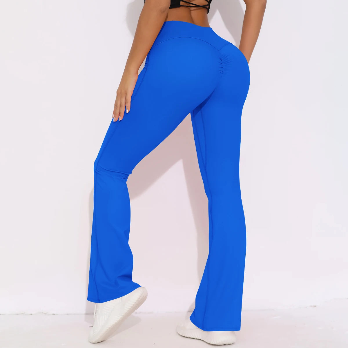 Women Yoga Bell-bottoms Tight Scrunch Butt Lifting Leggings
