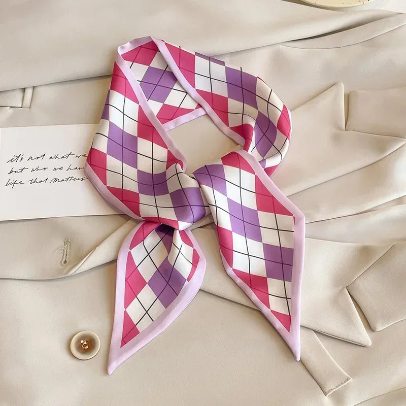 Fashion Print Hair Ribbon Scarf