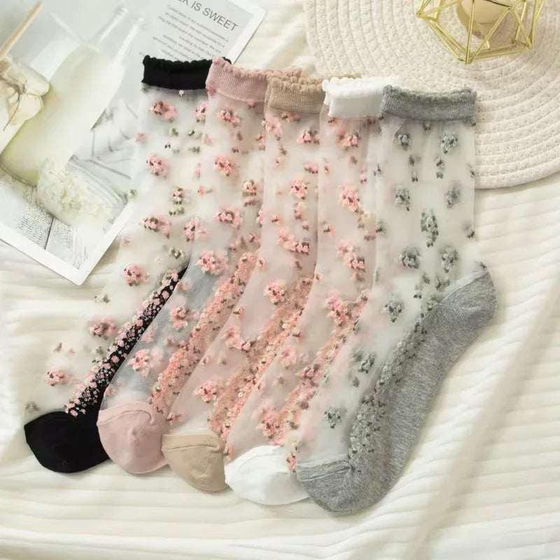 Retro Floral Socks