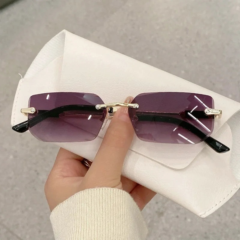 Retro Sunglasses Cutting Lens