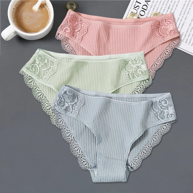 3Pcs/set Women Cotton Panties