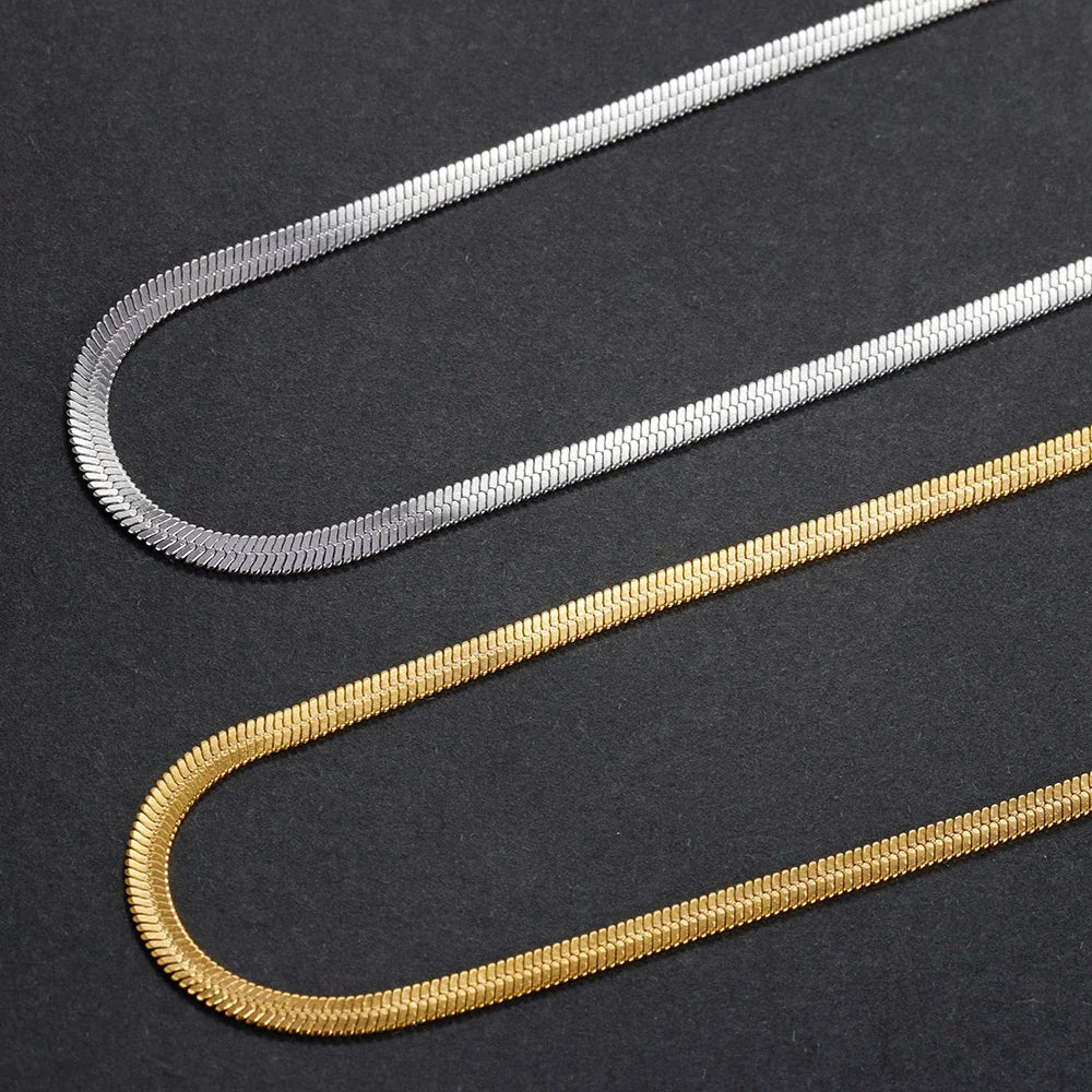 925 sterling silver Gold Snake Chain