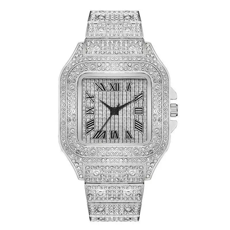Rhinestone Unisex Bracelet Watches