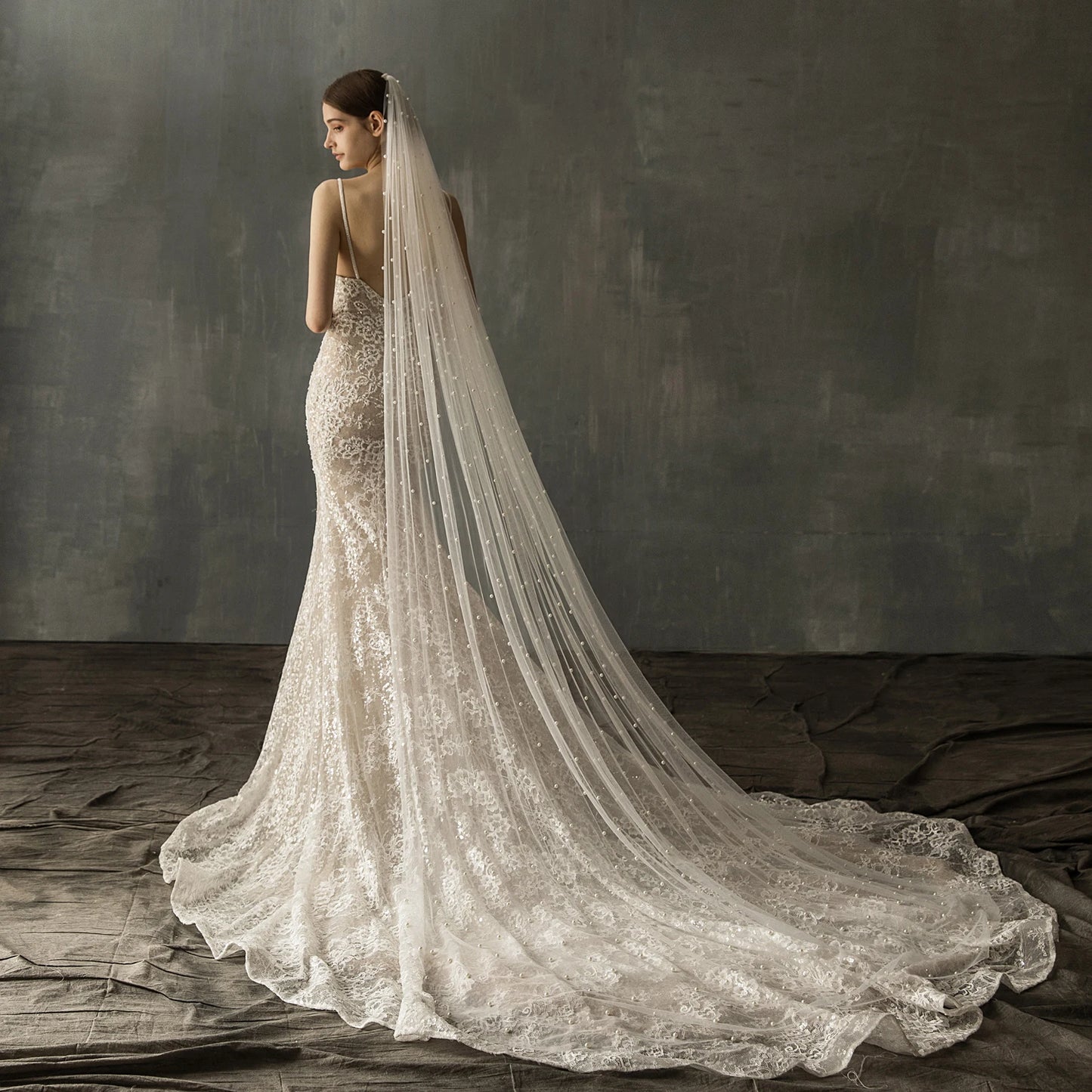 Women One-layer 3 Meters Wedding Veil