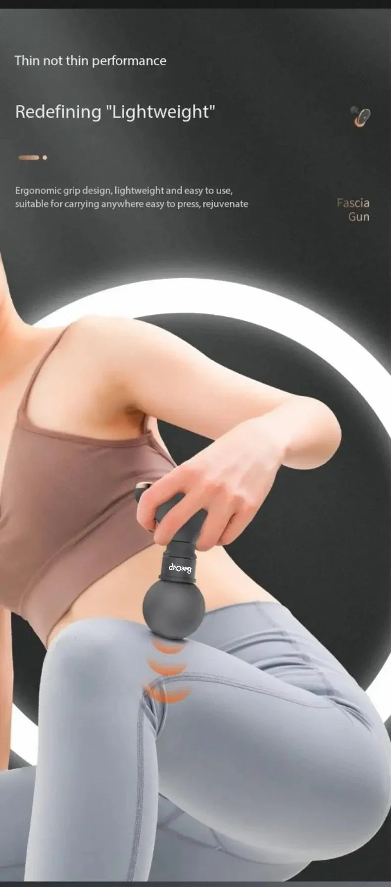 Mini Vibratory Gun Band Portable Silent Muscle Massager