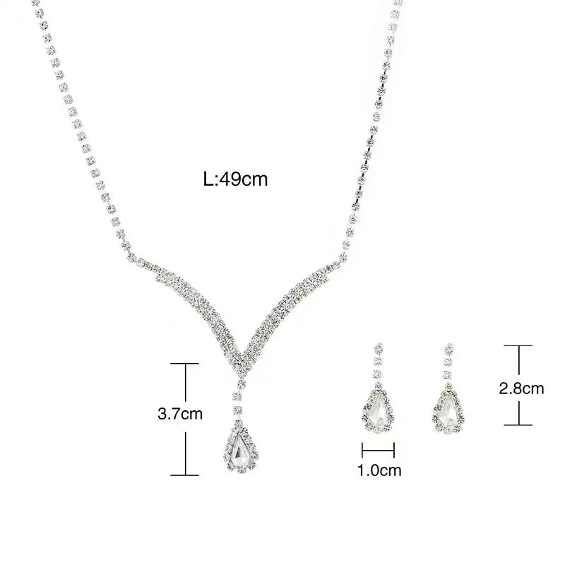 3pcs women's jewelry set, wedding accessories