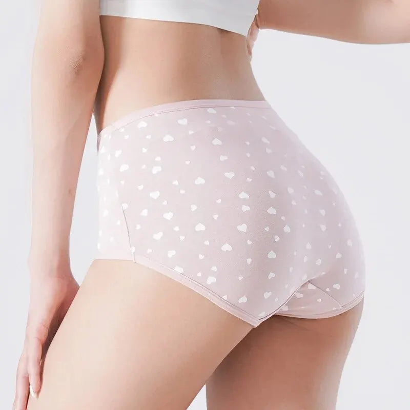 4Pcs Women's Panties High Waist Underwear